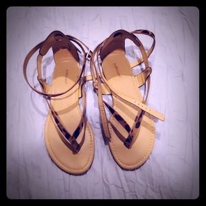 Dollhouse leopard sandals